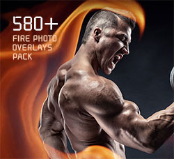 580多张高清的混合专用的火焰图片：580+ Fire Photo Overlays Pack